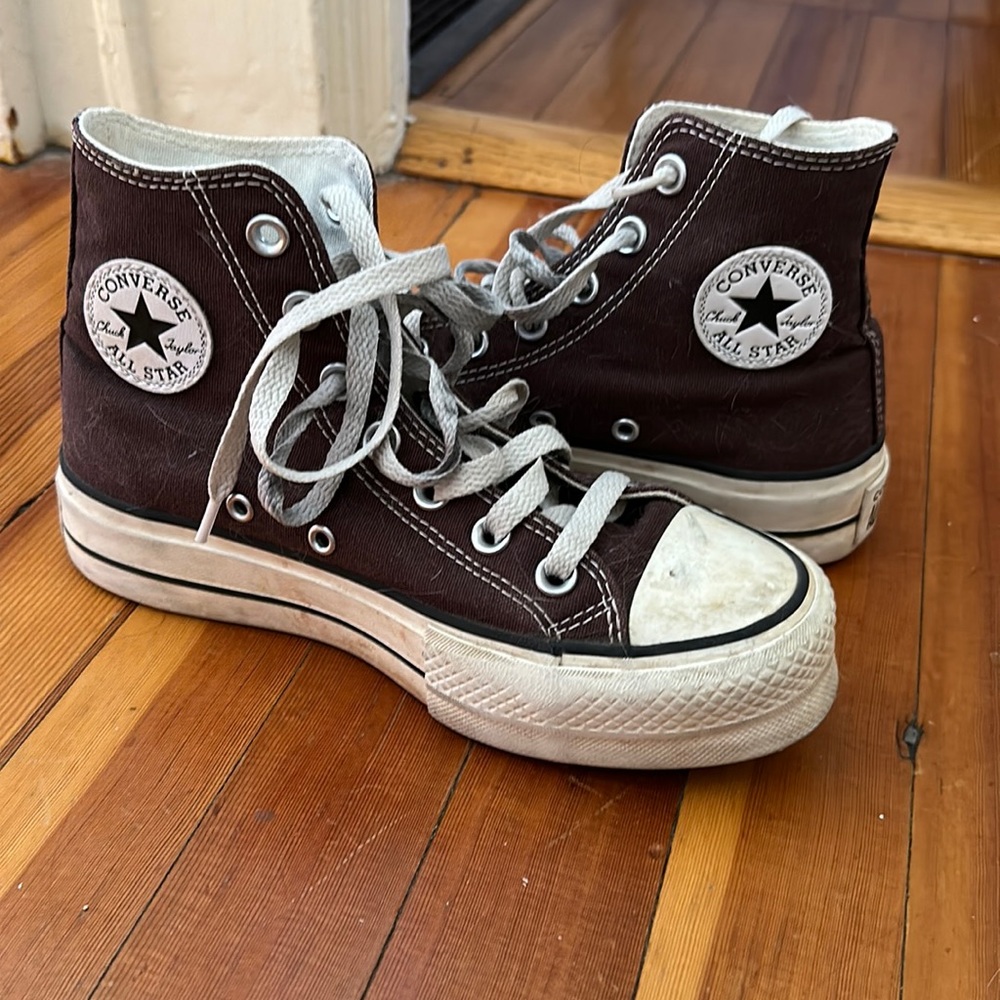 Brown Platform Converse